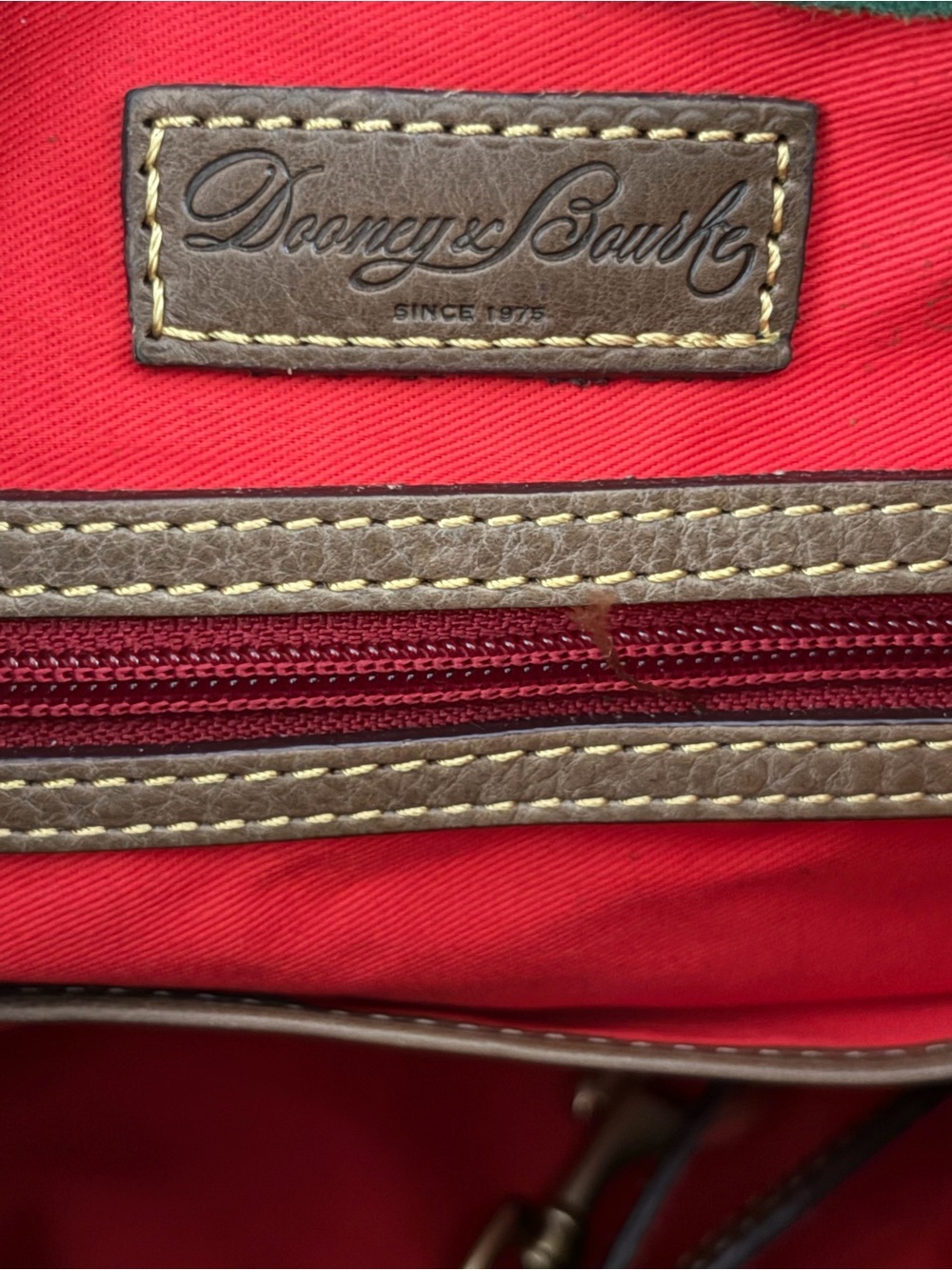 Dooney and Bourke Large Florentine Leather Satchel - Picture 9 of 9